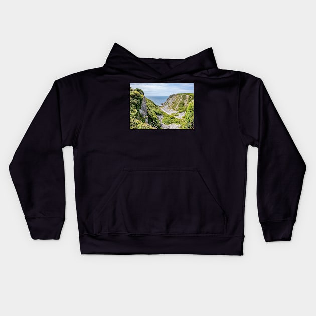 Ramsgrove Bay, Gower Peninsula Kids Hoodie by yackers1